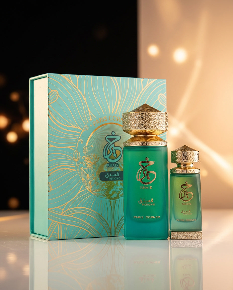 KHAIR PISTACHIO - Oil & Perfume Gift Set by Paris Corner