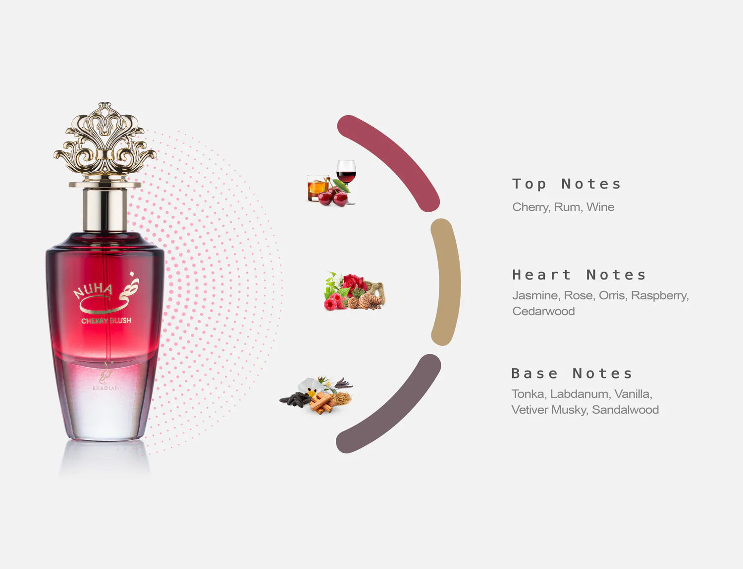 Nuha - Cherry Blush - Khadlaj